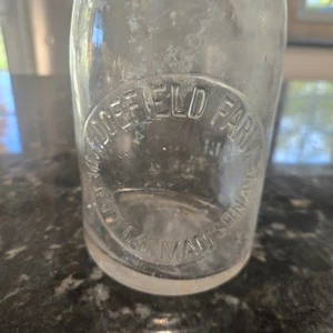 Ridgefield Farm Depot Blechdeckel Quart Glas Milchflasche Madison Ave New York NY - Bild 1 von 12