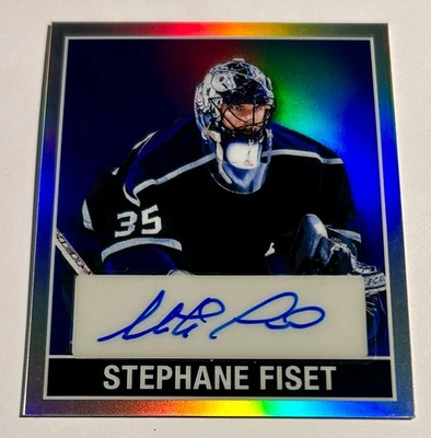 2025 Leaf Metal Hockey STEPHANE FISET Mini Refractor Autograph Auto 8/8 - Image 1 of 2