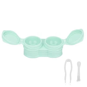 Contact Lens Case Portable Dustproof Contact Lens Storage Kit With Tweezers NOW - Picture 1 of 12