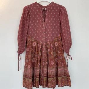 Spell & The Gypsy Collective Utopia Berry Tunic Mini Dress Boho Festival Size XS - Picture 1 of 14
