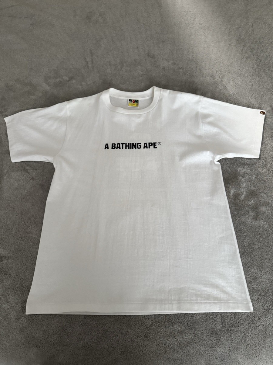 A BATHING APE ホワイト Tシャツ Mサイズ A BATHING APE Tシャツ Mサイズ ホワイト - メルカリ