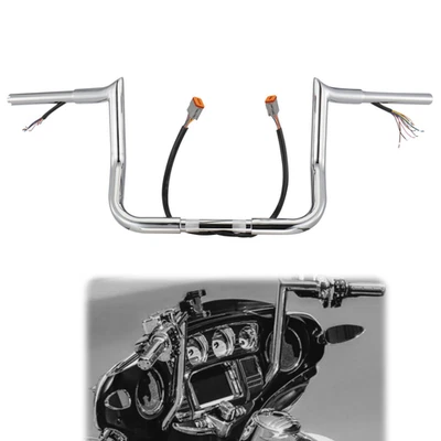 Ultra Limited Pre wired Handlebar Ape Hanger for 1996-2006 Electra Glide 10" - Изображение 1 из 4