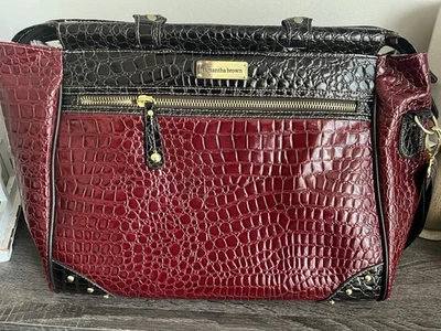 Bolso de Viaje Samantha Marrón Croco-Repujado Paso Trabajo Fin de Semana BORGOÑA ROJO Foto 1 de 4