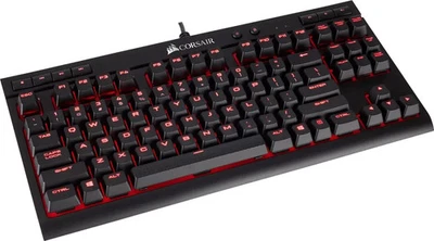 Corsair K63 Mechanische Gaming Tastatur Cherry MX red QWERTZ DE Layout Rote LED - Bild 1 von 4