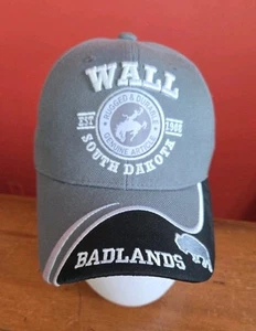 Usa Headwear Grey South Dakota Wall Badlands Ball Cap / Baseball Hat NWT - Picture 1 of 8