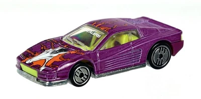 Hot Wheels Ferrari Testarossa Revealers 10-Pack Mint Condition 1986 Purple 1:64 - Image 1 of 4