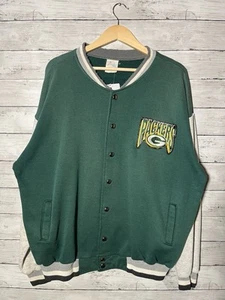 Vtg 90s Majestic XL Green Bay Packers Football Varsity Sweatshirt Jacket USA - Picture 1 of 7