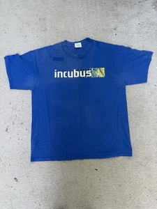 True Vintage OG y2k INCUBUS Band Morning View Album OG 2001 Promo T-Shirt Blau L - Bild 1 von 14