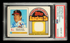 Nolan Ryan Signed 2001 Topps American Pie Timeless Classics Relics #BBTC38 79 Js