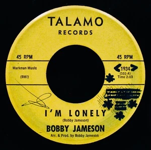 BOBBY JAMESON: I'm Lonely + I Wanna Love You~Rockabilly Soul 45~TALAMO #1934 - Picture 1 of 2