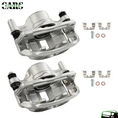 Par de pinzas de freno delanteras CKm con soporte para Hyundai Scoupe 1993 1994 1995 Foto 1 de 4