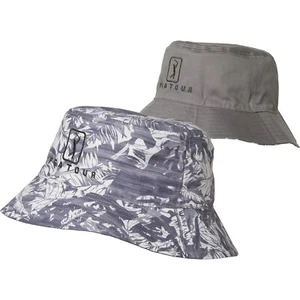 Sombrero de cubo reversible PGA TOUR - 039 tono silencioso / gris golf para hombre nuevo con etiquetas camuflaje nuevo - Imagen 1 de 5