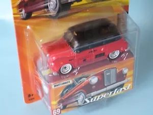 Matchbox Austin FX Taxi Red Body London Tourist Superfast Blister Pack 70mm - Picture 1 of 2