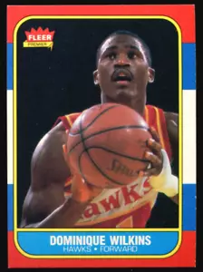 1986-87 Fleer Basketball #121 Dominique Wilkens Rookie Atlanta Hawks - Picture 1 of 2