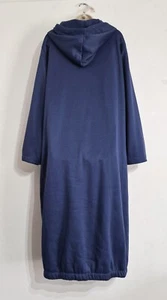 Zanzea Size 5XL (UK 22 ) Blue Sweatshirt Long Maxi Hooded Coatigan Jacket - Picture 1 of 13