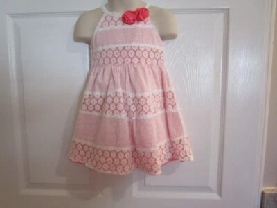 Penelope Size 2t Girls Pink Embroidered Lace Dress - Image 1 of 4