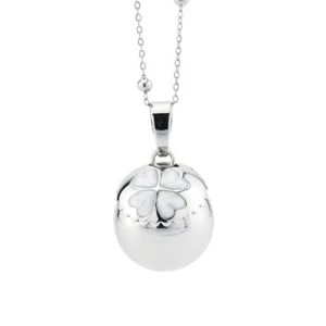Collana Chiama Angeli Mya Boccadamo con Quadrifoglio Smaltato TR/GR32 - Foto 1 di 4
