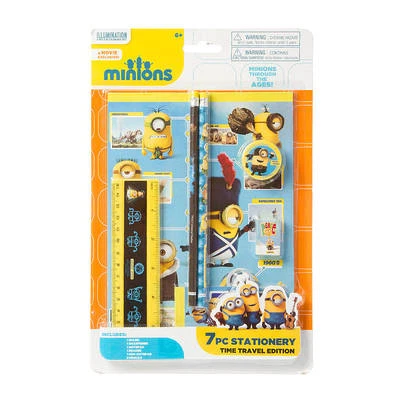 Despicable Me Minions Stationary Set 7 Piece School Minion Time Travel Design  - Image 1 of 4