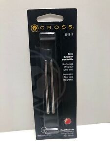Cross 8518-5 Mini Ballpoint Pen Refill Medium Red Tech 3 Autocross Compact