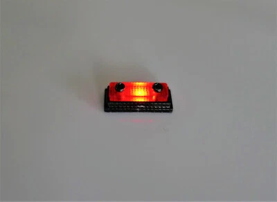 RC Truck Modellbau 2 Begrenzungsleuchten eckig rot 1:14 - Bild 1 von 4