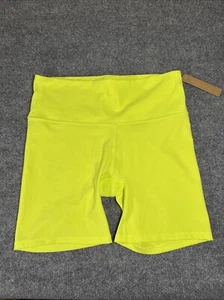 Skims Fits Everybody Biker High Waist Shorts Daffodil Yellow Neon Medium - Picture 1 of 8