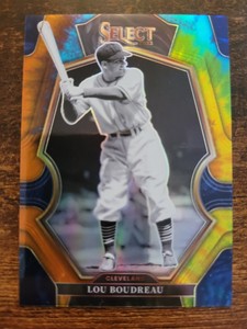 2023 Select Base Premier Level Lou Boudreau Tie Die Prizm SSP /25 RARE #170