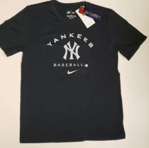 New York Yankees Nike Shirt Dri Fit Center Swoosh Short Sleeve BOYS M NWT MLB  - Picture 1 of 3