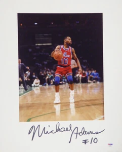 Michael Adams Autographed 16x20 Matted Photo Washington Bullets PSA/DNA #AB53604 - Picture 1 of 3