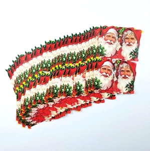 Vintage Stanzschrott 96 Weihnachtsmannköpfe MLP 873 - Bild 1 von 7