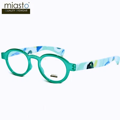 GAFAS DE LECTURA REDONDAS OVALADAS MIASTO + 2,25 COLOR VERDE ~ MEDIANO ~ CANTIDAD RX HECHAS EN TAIWÁN Foto 1 de 3