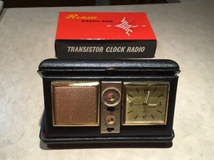 Vintage Rensie Radiolarm Model 940 Transister Clock Radio in Box - Radio Works - Picture 1 of 12