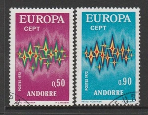 ANDORRA [Fr.] 1972 EUROPA  Communications  set of 2 V F Used  - Bild 1 von 1