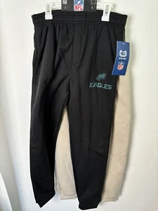 PHILADELPHIA EAGLES NFL Joggers YOUTH BOY L (14-16) 2 PACK-Black/Gray Sweats - Picture 1 of 10