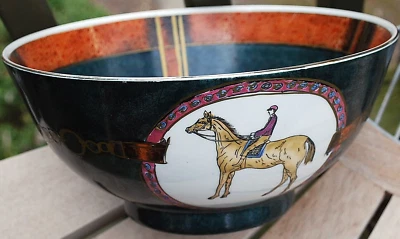 Polo de carreras de jinete de caballos ecuestres WBI 10,25" de colección de porcelana china WBI 10,25" Foto 1 de 4