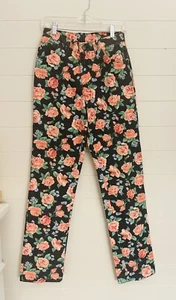 Vtg 90s Yes Jeans Steve Sayetta USA 27x32 Floral Cut Offs - Picture 1 of 5