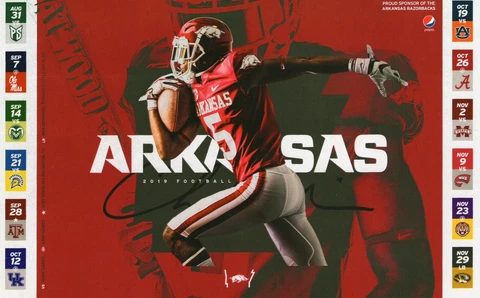 Arkansas Razorbacks Football 2019 SEC Schedule Magnet Cover