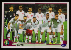 2019 PANINI Brazil Copa America STICKER #196 - 197 QATAR SOCCER TEAM