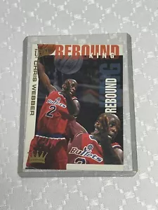 1994-95 Fleer Ultra Chris Webber Rebound Kings inserto #9 balas de Washington - Imagen 1 de 4