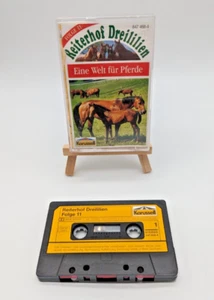MC Reiterhof Dreililien - Folge 11 - Eine Welt für Pferde - Hörspiel-Kassette - Bild 1 von 3