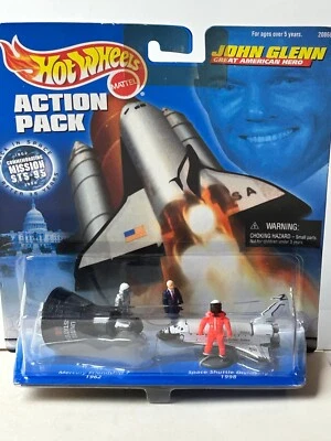 Hot Wheels 1998 Action Pack John Glenn Space Mission STS-95 new in Package - Image 1 of 4