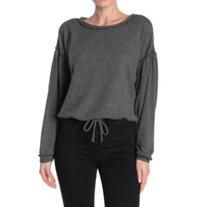 Neu mit Etikett Socialite Waffelmusterpullover vorne zum Binden Taille L - Bild 1 von 5