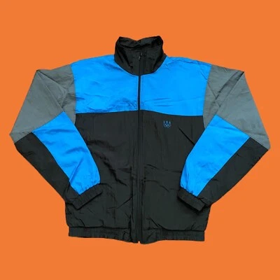 Винтажная ветровка 90-х J.C. Penney США олимпийская на молнии цветной блок размер M - Изображение 1 из 4