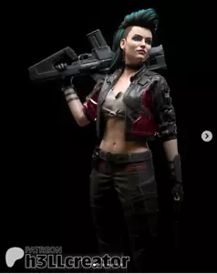 Rogue Amendiares 1/10 figue statue Cyberpunk 2070 Unpainted figure - Foto 1 di 3