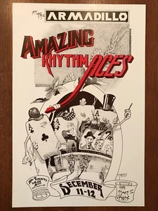 1st-Print AMAZING RHYTHM ACES, Armadillo WHQ 1975. Garrett. NM. - Picture 1 of 7