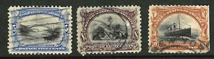 Sc #297 298 299 5-8-10 Cent PAN AM 1903 $97.00 US 73F71 - Picture 1 of 4
