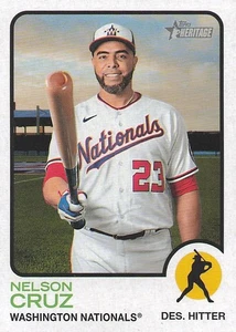 2022 Topps Heritage High Number - High Number Nelson Cruz #719 - Foto 1 di 2