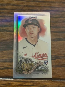 Steven Kwan 2022 Allen & Ginter Chrome Mini Refractor #228 Rookie Rc Guardians - Picture 1 of 2