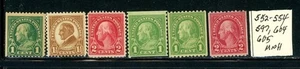 US Scott # 552 - 554, 597, 604, 605 - MNH - CV=$11.55         (35-C254) - Picture 1 of 1