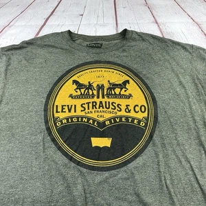 Camiseta Levis Para Hombre Verde Jaspeado Manga Corta Logo Talla XL - Imagen 1 de 7