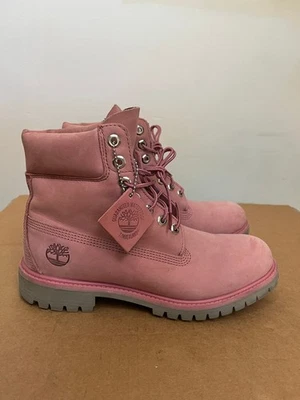 Timberland 6 pulgadas Botas Hombres Talla 8.5 M Rosa Polvorienta Foto 1 de 4